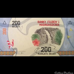 MADAGASCAR - P 98 - 200 ARIARY - 2017