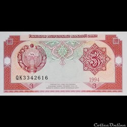 OUZBEKISTAN - P 74 - 3 SUM - 1994