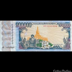 LAOS - P 40 - 100.000 KIP - 2010