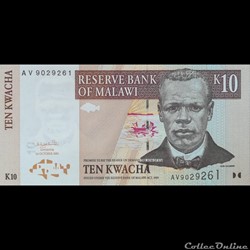MALAWI - P 43 B - 10 KWACHA - 2003