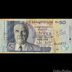 MAURICE (ILE) - P 50 D - 50 RUPEES - 2006