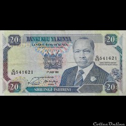 KENYA - P 25 D - 20 SHILLINGS - 1991