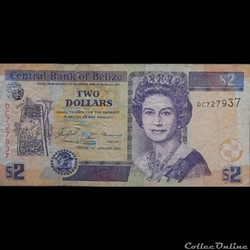 BELIZE - P 066 B - 2 DOLLARS - 2005