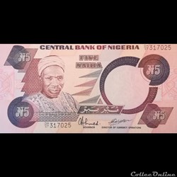 NIGERIA - P 24 D - 5 NAIRA -  1984 - 2001