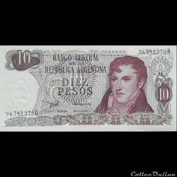 ARGENTINE - P 300 - 10 PESOS - 1976