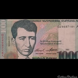 ARMENIE - P 50 - 1000 DRAM - 2001