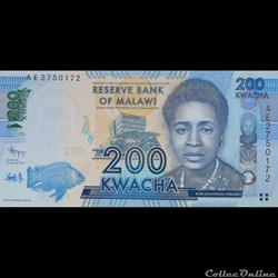 MALAWI - P 60 A - 200 KWACHA - 2012