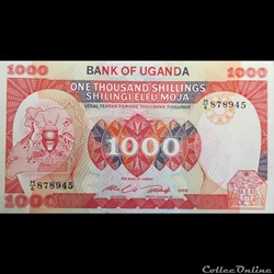 OUGANDA - P 26 - 1000 SHILLINGS - 1986