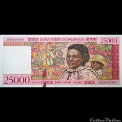 MADAGASCAR - P 82 - 25000 FRANCS - 1998