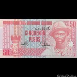 GUINEE-BISSAU - P 10 - 50 PESOS - 1990