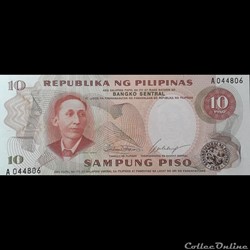 PHILIPPINES - P 144 A - 10 PISO - 1969