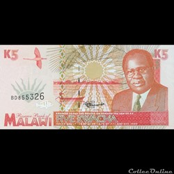 MALAWI - P 30 - 5 KWACHA - 1995