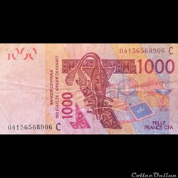 BURKINA FASO - P 315C A - 1000 FRANCS - 2003