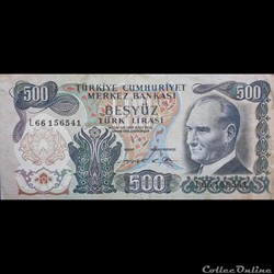 TURQUIE - P 196A - 500 LIRA - 1981