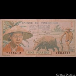 INDOCHINE - P 74 A - 1 PIASTRE - 1949