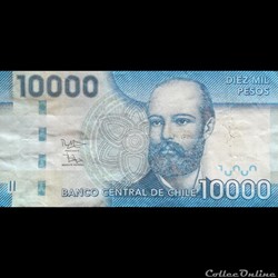 CHILI - P 164 E - 10.000 PESOS - 2014