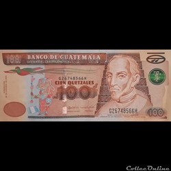 GUATEMALA - P 126 e - 100 QUETZALES - 2015