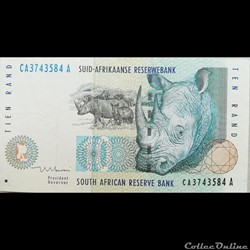 AFRIQUE DU SUD - P 123 B - 10 RAND