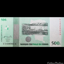 CONGO - P 100 - 500 FRANCS - 2010