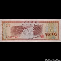 CHINE - P FX1 - 0,10 YUAN - 1979