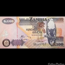 ZAMBIE - P 38 G - 100 KWACHA - 2008
