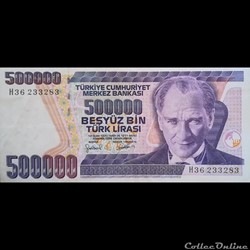 TURQUIE - P 212 A - 500.000 LIRA - 1998