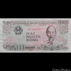 VIÊT NAM - P 107 - 2.000 DÔNG - 1988