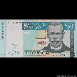 MALAWI - P 53 D - 50 KWACHA - 2009