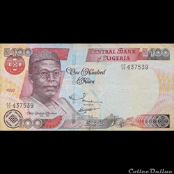 NIGERIA - P 28 B - 100 NAIRA - 1999