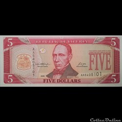 LIBERIA - P 26 C - 5 DOLLARS - 2006