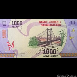 MADAGASCAR - P 100 - 1000 ARIARY - 2017