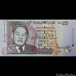 MAURICE (ILE) - P 49 C - 25 RUPEES - 2006