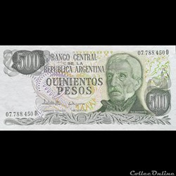 ARGENTINE - P 303 C - 500 PESOS - 1982
