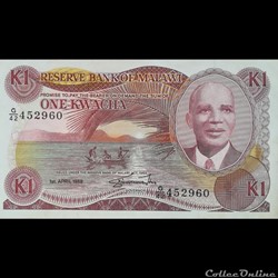 MALAWI - P 19 B - 1 KWACHA - 1988
