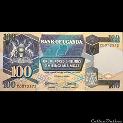 OUGANDA - P 31 A - 100 SHILLINGS - 1987