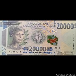 GUINEE - P 50 - 20000 FRANCS - 2015