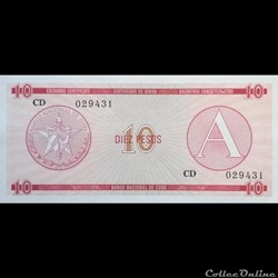 CUBA - P FX 04 - 10 PESOS - 1985