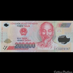 VIÊT NAM - P 123 H - 200.000 DÔNG - 2014
