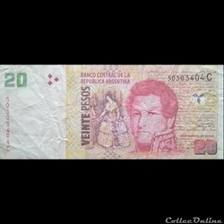 ARGENTINE - P 355 A (1) - 20 PESOS - 2003