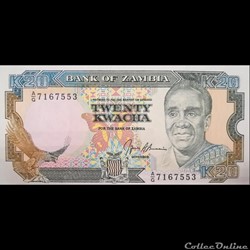 ZAMBIE - P 32 B - 20 KWACHA - 1991