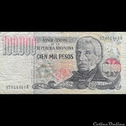 ARGENTINE - P 308 B - 100.000 PESOS - 1983