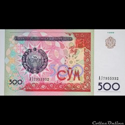 OUZBEKISTAN - P 81 - 500 SUM - 1999