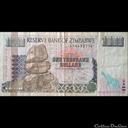 ZIMBABWE - P 12 A - 1000 DOLLARS - 2003