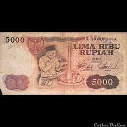 INDONESIE - P 120 - 5000 RUPIAH - 1980
