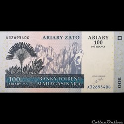 MADAGASCAR - P 86 A - 100 ARIARY - 2004