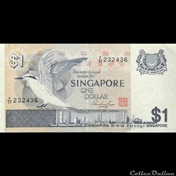 SINGAPOUR - P 09 - 1 DOLLAR - 1976