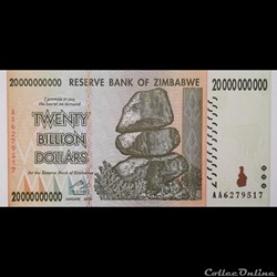 ZIMBABWE - P 86 - 20.000.000.000 DOLLARS - 2008