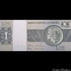 BRESIL - P 191 AC - 1 CRUZEIRO - 1980