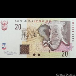 AFRIQUE DU SUD - P 129 B - 20 RAND - 2005