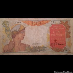 INDOCHINE - P 82 - 100 PIASTRES - 1949-54